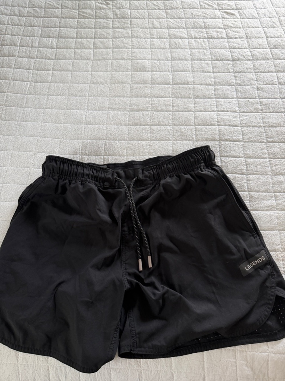 Legends Black Men's Athletic Shorts with Drawstring Waist